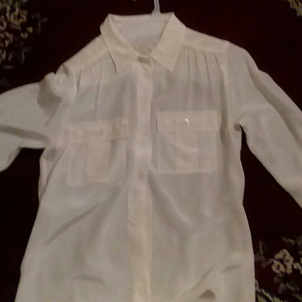 J crew silk blouse